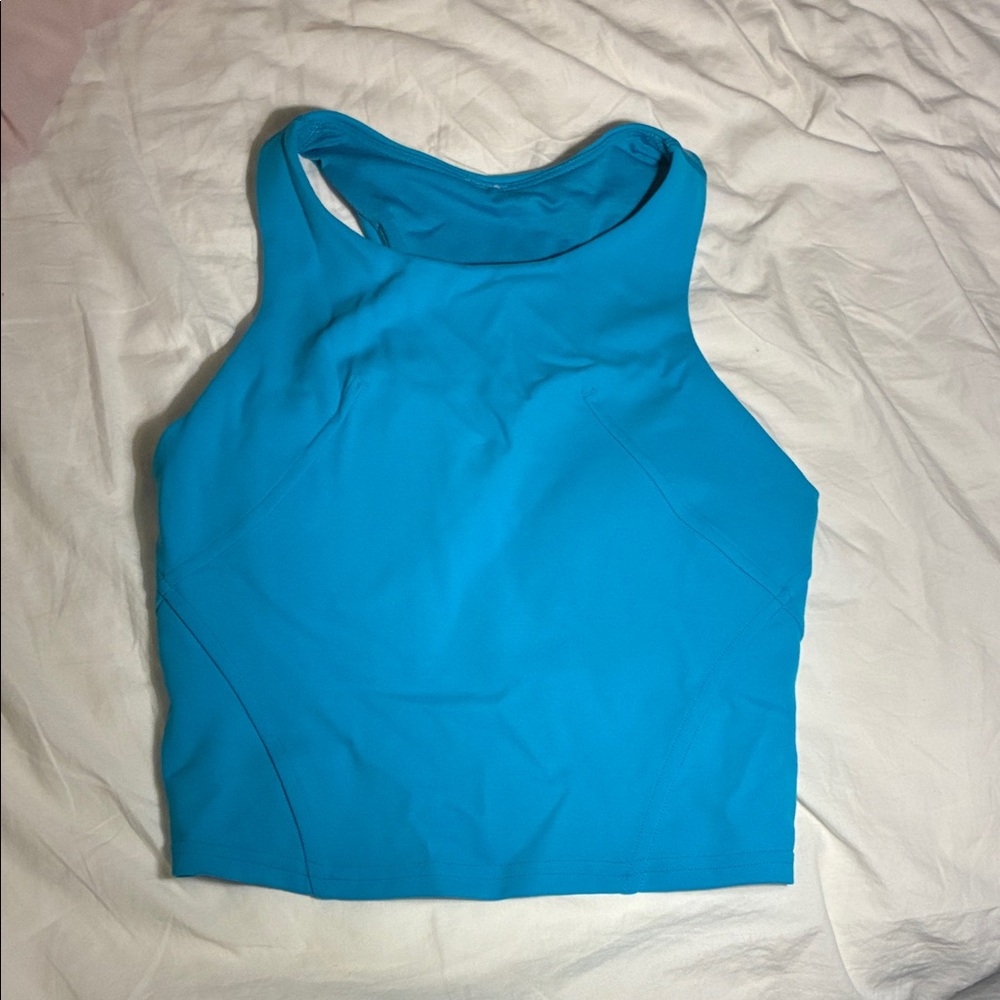 Blue Racerback Tank Top